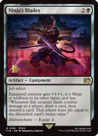 Ninja's Blades (108) [Prerelease Cards]  Foil