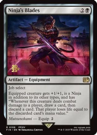 Ninja's Blades (108) [Prerelease Cards]  Foil