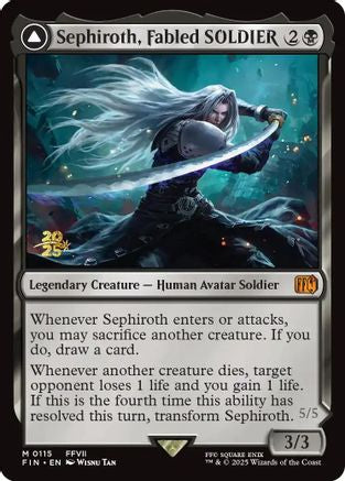 Sephiroth, Fabled SOLDIER (115) [Prerelease Cards]  Foil