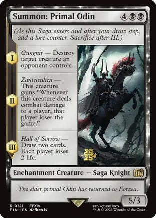 Summon: Primal Odin (121) [Prerelease Cards]  Foil