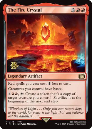 The Fire Crystal (135) [Prerelease Cards]  Foil