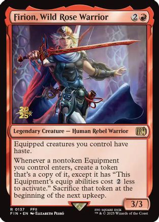 Firion, Wild Rose Warrior (137) [Prerelease Cards]  Foil