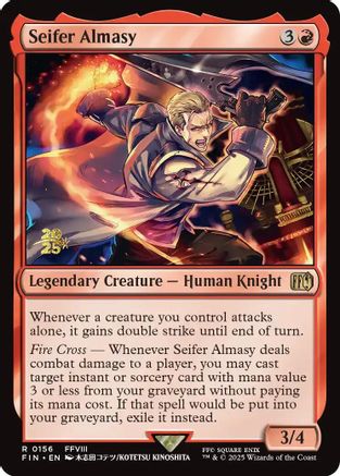 Seifer Almasy (156) [Prerelease Cards]  Foil