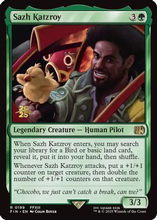 Sazh Katzroy (199) [Prerelease Cards]  Foil