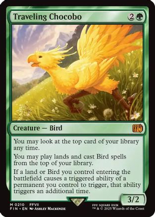 Traveling Chocobo (210) [Prerelease Cards]  Foil