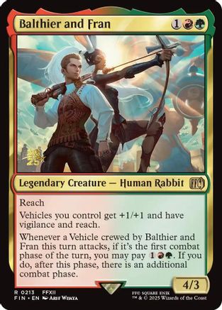 Balthier and Fran (213) [Prerelease Cards]  Foil