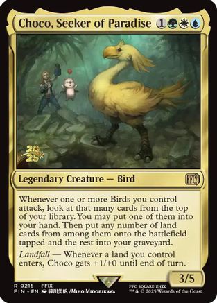 Choco, Seeker of Paradise (215) [Prerelease Cards]  Foil