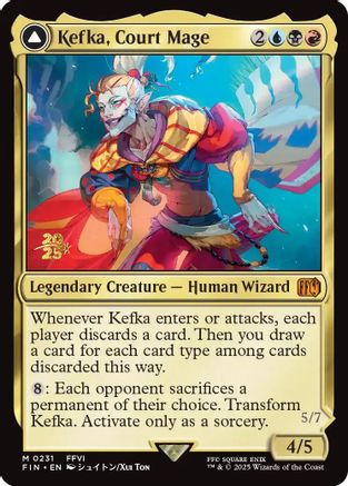Kefka, Court Mage (231) [Prerelease Cards]  Foil