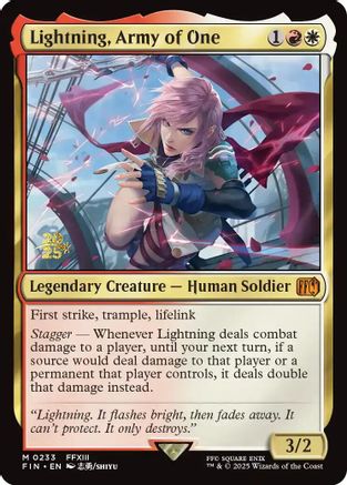 Lightning, Army of One (233) [Prerelease Cards]  Foil