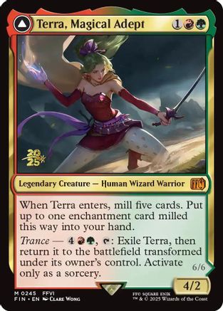 Terra, Magical Adept (245) [Prerelease Cards]  Foil