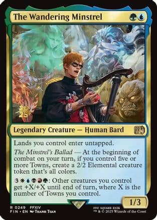The Wandering Minstrel (249) [Prerelease Cards]  Foil