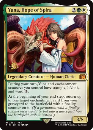 Yuna, Hope of Spira (250) [Prerelease Cards]  Foil