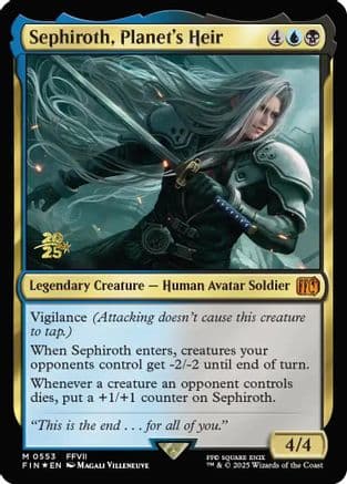 Sephiroth, Planet's Heir (553) [Prerelease Cards]  Foil