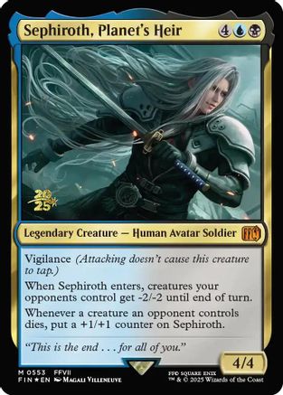 Sephiroth, Planet's Heir (553) [Prerelease Cards]  Foil