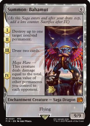 Summon: Bahamut (001) [Prerelease Cards]  Foil