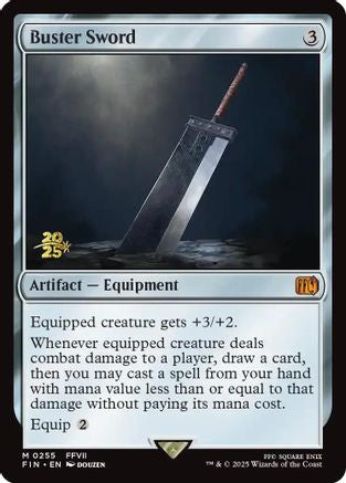 Buster Sword (255) [Prerelease Cards]  Foil