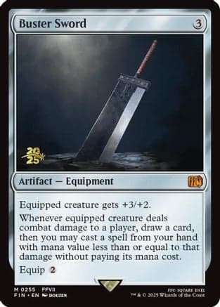 Buster Sword (255) [Prerelease Cards]  Foil