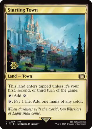 Starting Town (289) [Prerelease Cards]  Foil