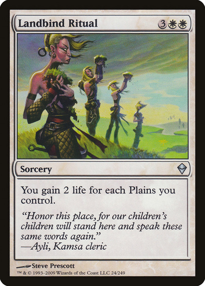 Landbind Ritual 24/249 (Zendikar) 