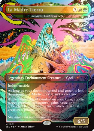 La Madre Tierra - Xenagos, God of Revels (Rainbow Foil) (2061) [Secret Lair Drop Series]  Foil