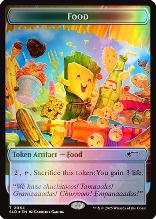 Food Token (2064) (Rainbow Foil) (2064) [Secret Lair Drop Series]  Foil