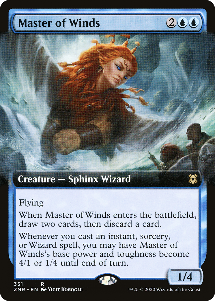 Master of Winds (Extended Art) [Zendikar Rising] Foil