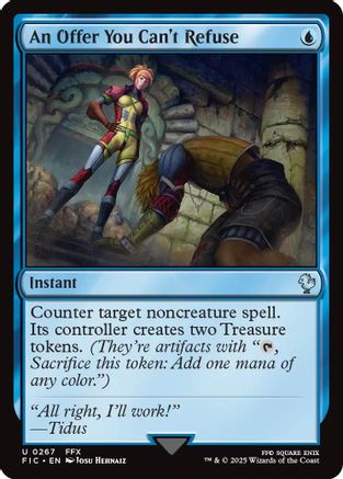 An Offer You Can't Refuse (Surge Foil) (267) [Commander: FINAL FANTASY]  Foil