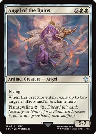 Angel of the Ruins (Surge Foil) (229) [Commander: FINAL FANTASY]  Foil