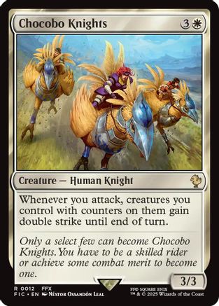 Chocobo Knights (Surge Foil) (012) [Commander: FINAL FANTASY]  Foil