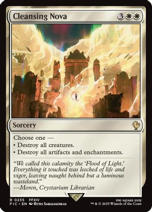 Cleansing Nova (Surge Foil) (235) [Commander: FINAL FANTASY]  Foil