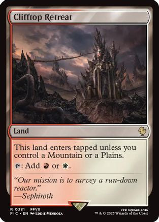 Clifftop Retreat (Surge Foil) (381) [Commander: FINAL FANTASY]  Foil