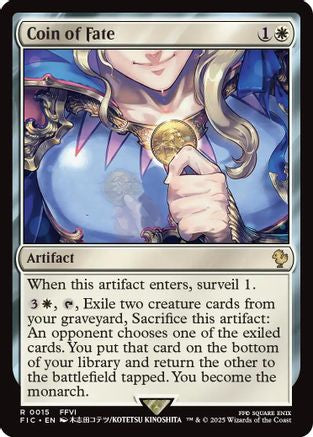 Coin of Fate (Surge Foil) (015) [Commander: FINAL FANTASY]  Foil