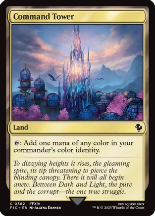 Command Tower (0382) (Surge Foil) (382) [Commander: FINAL FANTASY]  Foil