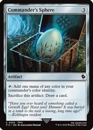Commander's Sphere (Surge Foil) (339) [Commander: FINAL FANTASY]  Foil