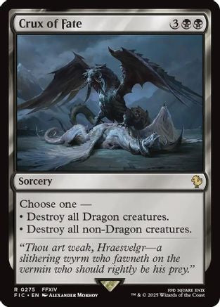 Crux of Fate (Surge Foil) (275) [Commander: FINAL FANTASY]  Foil