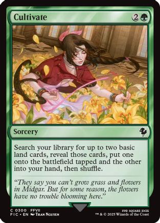 Cultivate (Surge Foil) (300) [Commander: FINAL FANTASY]  Foil