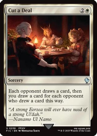 Cut a Deal (Surge Foil) (238) [Commander: FINAL FANTASY]  Foil