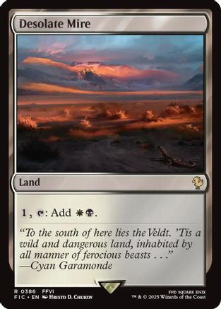 Desolate Mire (Surge Foil) (386) [Commander: FINAL FANTASY]  Foil