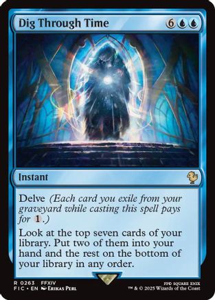 Dig Through Time (Surge Foil) (263) [Commander: FINAL FANTASY]  Foil