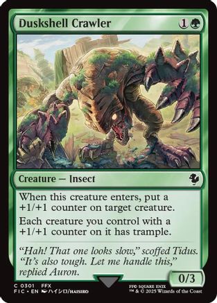 Duskshell Crawler (Surge Foil) (301) [Commander: FINAL FANTASY]  Foil