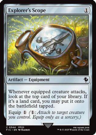 Explorer's Scope (Surge Foil) (344) [Commander: FINAL FANTASY]  Foil