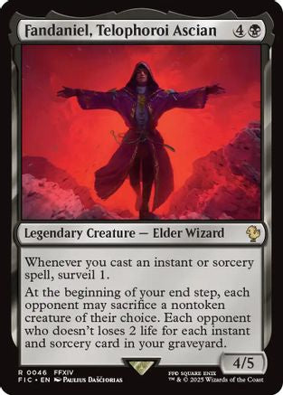Fandaniel, Telophoroi Ascian (Surge Foil) (046) [Commander: FINAL FANTASY]  Foil