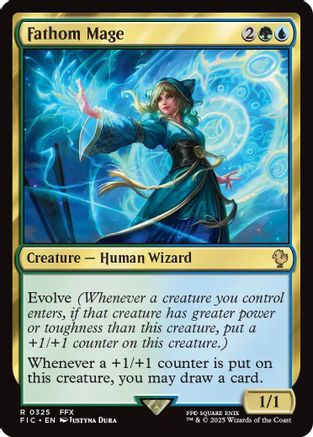 Fathom Mage (Surge Foil) (325) [Commander: FINAL FANTASY]  Foil