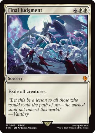 Final Judgment (Surge Foil) (243) [Commander: FINAL FANTASY]  Foil