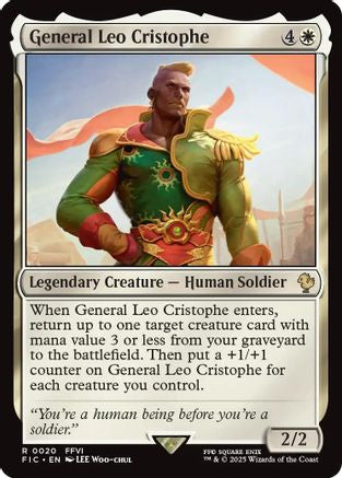 General Leo Cristophe (Surge Foil) (020) [Commander: FINAL FANTASY]  Foil