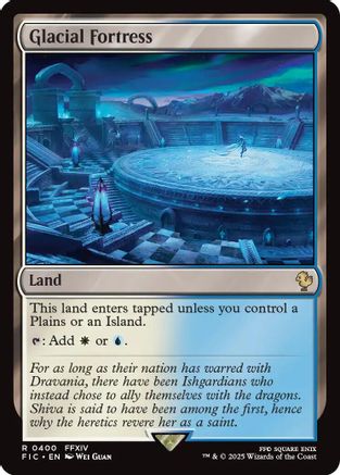 Glacial Fortress (Surge Foil) (400) [Commander: FINAL FANTASY]  Foil