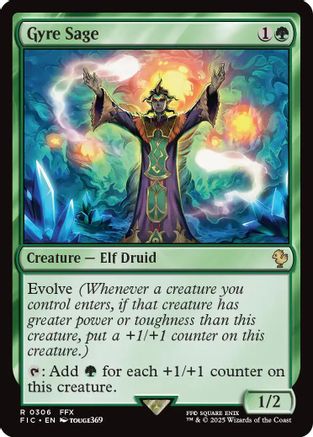 Gyre Sage (Surge Foil) (306) [Commander: FINAL FANTASY]  Foil