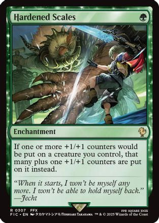 Hardened Scales (Surge Foil) (307) [Commander: FINAL FANTASY]  Foil
