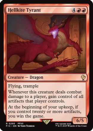 Hellkite Tyrant (Surge Foil) (295) [Commander: FINAL FANTASY]  Foil