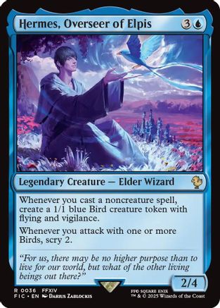 Hermes, Overseer of Elpis (Surge Foil) (036) [Commander: FINAL FANTASY]  Foil
